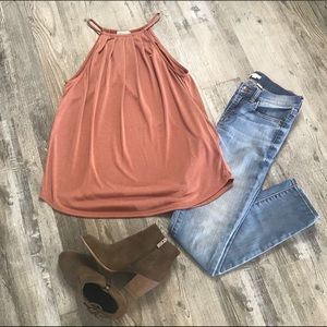 Rose Colored Tank Top